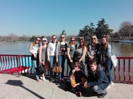 Capicúa después de un paseo en barca en el lago de la Casa de Campo